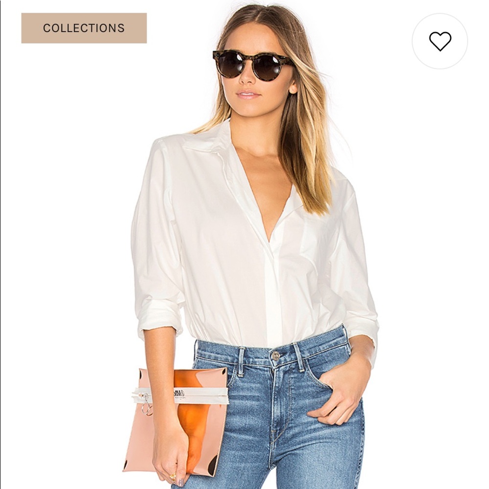 Alexander Wang T | Long sleeve white bodysuit